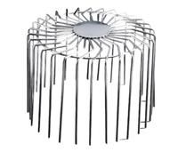 Filet de protection en acier inoxydable pour tuyaux de vidange - Balcon extérieur - Couvercle de drainage - Piège à amortisseur de feuilles - Tamis descendants - Capuchons de tuyau de pluie
