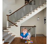 Filet de Protection Enfant 55 x 220 cm Solide et Réglable, Filet de Sécurité pour Escalier, Filets Clôture avec des Cordes et des Attaches pour Enfants et Aux Jouets, Noir