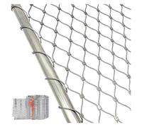 Filet de protection flexible en acier inoxydable 304 pour bord de balcon, côté d'escalier, cour