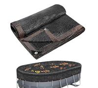 Filet de Protection Piscine, 4×8 m/5.8×10.4 m/6.7×11.3 m/8×15 m Bache Hivernage Piscine, Bâche de Protection Piscine Enterrée et Hors-Sol, Filet Anti-Feuilles, Anti-déchirure & aux UV (5.8×10.4 m)