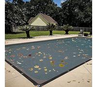 Filet De Protection Piscine Rectangulaire | 5x10m/6x12m Anti Feuilles & Anti-déchirure Couverture Piscine Hivernage pour Extérieur | Maille Fine, pour Piscines Hors-Sol Et Enterrées