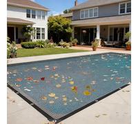Filet De Protection Piscine Rectangulaire 5x10m/6x12m Mailles Anti Feuille | Bâche de Protection Piscine Enterrée et Hors Sol, Couverture Piscine Hivernage pour Extérieur, Bâche D'Hivernage Piscine