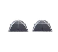Filet de protection pour aliments, Couverture Pop-Up en maille pliable et respirante, for barbecue plein air, pique-nique, cuisine, plusieurs tailles(48x48cm 2pcs)
