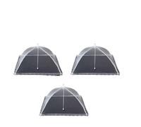 Filet de protection pour aliments, Couverture Pop-Up en maille pliable et respirante, for barbecue plein air, pique-nique, cuisine, plusieurs tailles(43x43cm 3pcs)