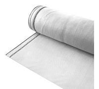 Filet de protection pour échafaudages - 150 m² - Filet de protection contre la poussière - Filet de démolition - 125 g/m² avec 100 serre-câbles - Blanc - 3,07 x 50 m