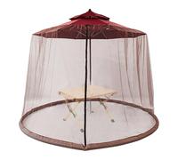 Filet de Protection pour Parasol, Filet Maille pour Ombrelle De Jardin, d'Ombrage 3x2.3 m avec Fermeture Éclair pour Jardin et Terrasse