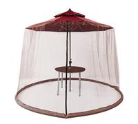 Filet de Protection pour Parasol, Moustiquaire Anti-Insectes pour Extérieur, Toile d'avec Fermeture Éclair 3x2.pour Cour Canopée Jardin