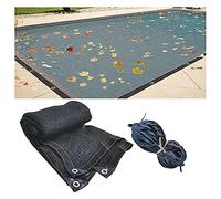 Filet de protection pour piscine creusée, maille fine, polyéthylène tissé durable, léger, facile à ranger
