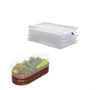 Filet de protection pour plantes, filet de protection en maille 60, avec cordon de serrage réglable pour boîte de plantation, 145 x 80 x 55 cm, favorise une croissance saine des plantes (1 pièce)