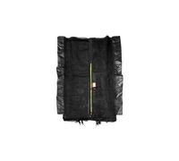 Filet de Protection pour Trampoline Ø370cm Perth Noir avec Fermeture éclair Jaune