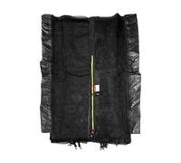 Filet de Protection pour Trampoline Ø370cm Perth Noir avec Fermeture éclair Jaune