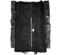 Filet de Protection pour Trampoline Ø370cm Perth Noir avec Fermeture éclair Jaune