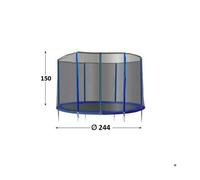 Filet de protection pour trampoline de 2,44 m