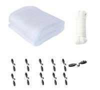 Filet de protection réutilisable en polyester avec clips de fixation pour oiseaux, résistant aux intempéries, filet de protection pour légumes et légumes