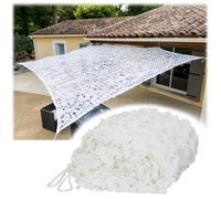 Filet de protection solaire de qualité militaire Blanc 4 x 10 m