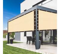 Filet de protection solaire filet d'ombrage avec oeillets, filet d'ombre de serre filet résistant aux UV pour pergola, jardin, serre, poulailler, extérieur,2mx3m,Beige