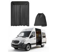 Filet de protection solaire, pour fenêtre latérale, avec fermeture éclair et aimants, pour protection solaire et brise-vue, compatible avec Mercedes-Benzs Sprinter, VW Crafter, Ford Transit, Renault