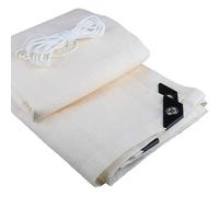 Filet de protection solaire pour jardin, balcon et cour, 1,2 x 10 m, parfait pour tonnelle, abri de voiture et protection solaire Blanc laiteux