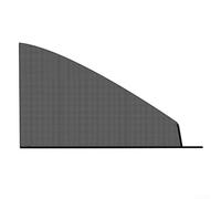 Filet de protection solaire ventilé noir pour fenêtre (berline avant)