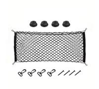 Filet De Rangement Coffre Extensible en Nylon avec Crochets Fixation Et Sangles Élastiques Réglables pour Alfa Romeo Stelvi Filet de Rangement Voiture(Couche Double)