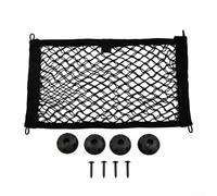 Filet de rangement élastique extra large pour van pour camping-car, caravane, bateau, poche arrière de siège de voiture, organiseur en maille pour bagages, documents, cartes, magazines, noir, 25 x 45