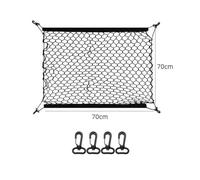 Filet De Rangement Élastique pour Coffre Voiture Crochet Fixe pour Toyota pour RAV4 XA50 2019-2024 2023 Filet Rangement de Coffre(70cmx70cm)