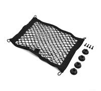 Filet de rangement en maille T pour voiture, 25 x 35 cm, noir élastique, organiseur pour cargaison, camionnette, mobile, caravane, bateau et grande taille