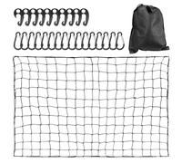 Filet de Rangement Filet De Chargement avec 16 Mousquetons Élastique en Latex pour Benne Camionnette Et pour Porte-Bagages Toit SUV Filet de Rangement Voiture
