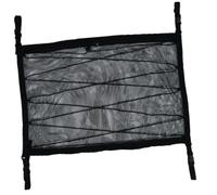 Filet de Rangement Plafond Voiture Noir, Grande Capacité sans Perçage | Tissu Non Tissé Respirant, Double Fermeture Éclair, Installation Rapide, pour Objets Souples et Déplacements Quotidiens
