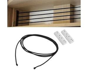 Filet de rangement pour caravane avec clôture robuste en ABS et design anti-chute, pour fixation à vis pour une organisation sûre dans les camping-cars, remorques et pour Motorhofor Mes, comprend une