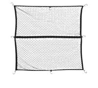 Filet de Rangement pour Coffre de camionnette 125 cm x 116 cm (Extensible jusqu'à 213 cm) Organisateur de Coffre en Filet de 165 cm.