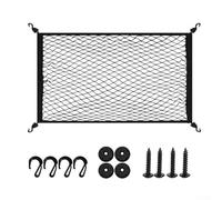 Filet de rangement pour coffre de voiture 60 x 40 cm avec 4 crochets sangles élastiques pour un rangement sécurisé des sacs et des cargaisons dans les SUV, voitures et camping-cars pour les voyages