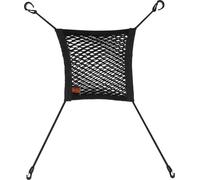 Filet de rangement pour siège de voiture, sac en filet élastique pour voiture avec 4 crochets de fixation à installer sur les dossiers, entre les sièges ou dans le coffre, adapté universellement
