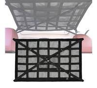 Filet de Rangement pour Toit de Voiture pour Chevrolet Silverado EV RST 2024-2025, Organisateur de Plafond avec Pochettes Zippées Idéal,Black-Medium