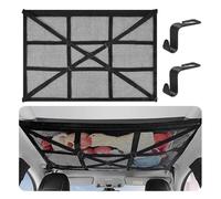 Filet de Rangement pour Toit Voiture,pour VW CC T-ROC Golf 4 5 6 7 New Beetle Passat 2000-2023 2024 2025 Filet Voiture Rangement Camping Car,Filet à Bagages Fixe en Nylon Élastique