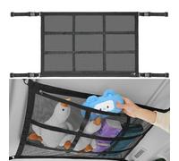 Filet de Rangement Voiture pour Peugeot ION | Double Couche en Maille Filet de Rangement pour Toit de Voiture, Grande Capacité, à Fermeture éClair