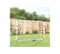 But De Football Et Filet 184x61x123 Cm Acier Et Polyester Vidaxl Vidaxl