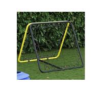 Filet de rebond de football double face réglable jaune et noir