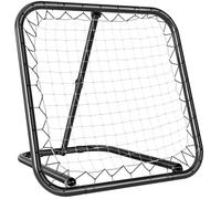 filet de rebond de football HOMCOM Métal 78x84x78cm Noir, Blanc