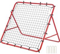 Filet de rebond de football portable - Mur de rebond de football 48 x 48 mm - Rebounder football - Tube de fer & filet PE - Enfants & adolescents - But de football réglable Rebounder - Kicker pour l'e