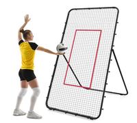 Filet de Rebond de Volley-Ball, 2,1 x 1,2 m Réglable Angle de 45/60/75/85 Degrés Équipement de Volley-Ball Entraînement pour Adultes et Enfants pour Jardins Stades Écoles