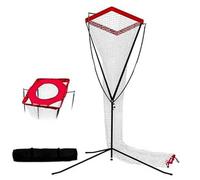 Filet de Rebond de Volley-Ball Double Face, équipement de Volley-Ball Mobile, Filet de Pose avec poteaux en Acier réglables en Hauteur, idéal for Les smashs, Les blocages et Les volées.