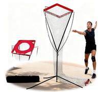 Filet De Rebond De Volley-Ball Réglable, Entraîneur De Frappe De Volley-Ball, Installation Facile for Le Service en Intérieur Et en Extérieur dans Le Jardin, Pointes Améliorant La Précision