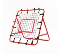 Filet de rebond d'entraînement de football professionnel pour enfants, équipement pédagogique, réglable, portable, 62 x 62 cm (rouge avec cadre de cible, 62 x 62 x 50 cm)