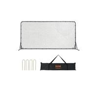 VEVOR Filet de Rebond Football 366 x 183 cm Rebondisseur pour Entraînement Football Tube en Fer Équipements de Sport avec Sac Portable pour Entraînement en Solo, en Équipe, les Passes, le Volley