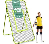 Filet de Rebond Volley-Ball, Entrainement Football Enfants et Adolescents 2,1 x 1,2 m réglable et Portable Filet Rebond Football pour Un entraînement Meilleur, Équipement de Sport pour Soccer