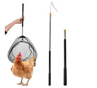 Filet de récupération stable pour poules - Poignée télescopique | Filet de récupération de volailles pour poules, moutons, chèvres, animaux de cour, dindes, canards, volailles et oiseaux