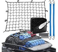 Filet de remorque élastique pour remorques de Dimensions 0.9 x 1.2 m à 1.8 x 2.5 m - 24 pièces de Crochets, 2 Corde de Charge élastique - kit Rapide pour Jardin Plante Fleur