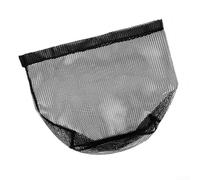 Filet de remplacement pour épuisettes, tressage en nylon à dix fils, capacité de charge 30 kg, pour eau salée et douce, noir, options de 40-50 cm de diamètre (50 cm)