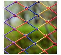 Filet de sécurité coloré en nylon pour enfants - Protection d'escalier et balcon - 1 x 6 m - Barrière de sécurité pour enfants - Parfait pour les aires de jeux et la sécurité des enfants